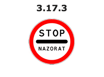 Nazorat joyi yo'l belgisi