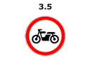 Mototsikl va elektromototsikllar harakatlanishi taqiqlangan yo'l belgisi
