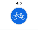 Velosiped yoʻlkasi yo'l belgisi