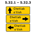 5.32.1 yo'l belgisi
