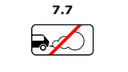 7.7 yo'l belgisi